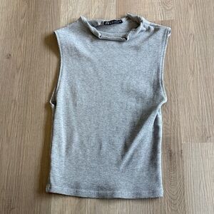 ZARA MOCK NECK SHIRT